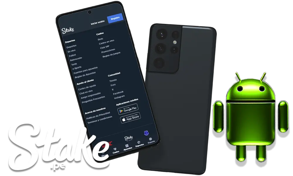 Aplicación móvil Stake para Android